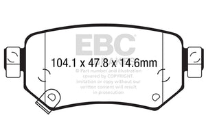 EBC 2016+ Mazda 6 2.5L Greenstuff Rear Brake Pads