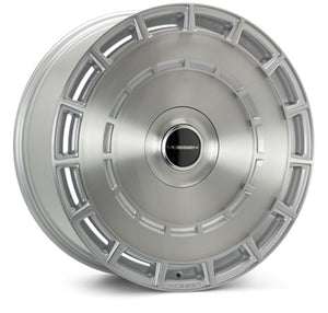 Vossen HF-9 24x10 - 5x112 - ET5 - Deep - 66.5 - Silver Brushed Wheel