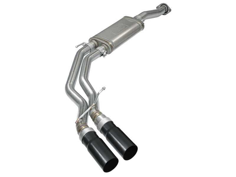 aFe Rebel Exhausts 3in SS Cat-Back 15-16 Ford F-150 EcoBoost V6 2.7/3.5L V8 5.0L w/ Black Tips