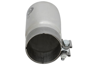 aFe MACH Force-Xp Universal Exhaust Tip 3-1/2 IN Inlet x 4 IN Outlet x 7 IN Polished Right Side Exit