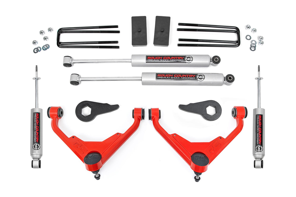 Rough Country 3 Inch Lift Kit | Chevy/GMC Sierra/Silverado 2500 HD Suburban/Yukon XL 2500 (01-10)