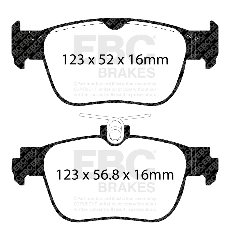 EBC 2022+ Audi A3 2.0T (40) Rear Ultimax Brake Pads