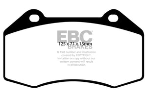 EBC Racing 07-08 Chevrolet Cobalt SS 2.0L Supercharged) RP-X Front Brake Pads