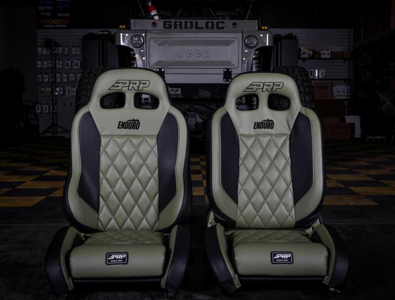 PRP EnduroTrail Reclining Suspension Seat - Gray Tweed - Driver