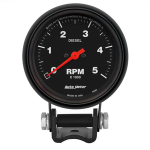 Autometer Z-Series 2-5/8in 5K RPM Diesel Pedestal Tachometer Gauge
