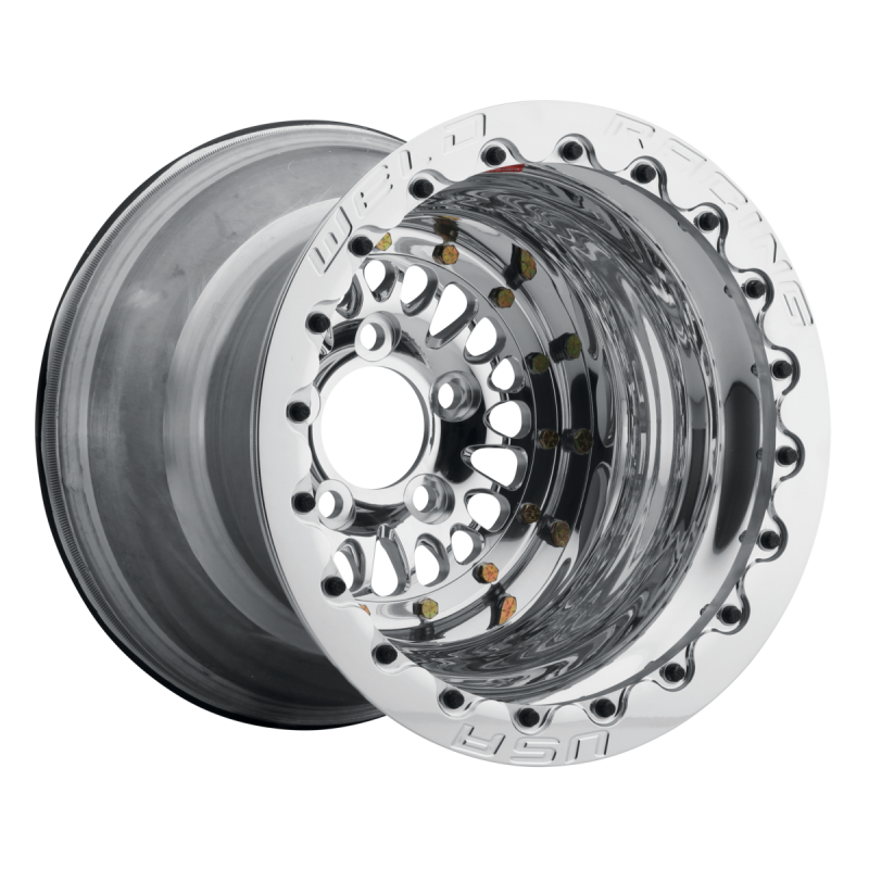 Weld RPM 15x10 / 5x4.5 / 4 BS / 3.18 HB - Polished Center - Polished Shell - Polished SBL MT Wheel