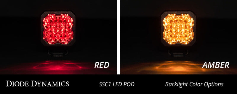 Diode Dynamics Stage Series C1 LED Pod Pro - White Flood Flush ABL (Pair)
