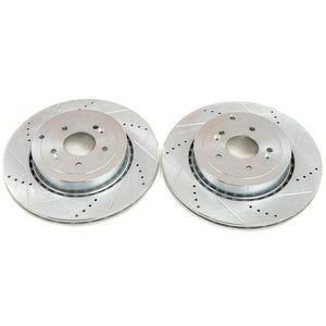 Power Stop 18-20 Kia Stinger Rear Evolution Drilled & Slotted Rotor - Pair