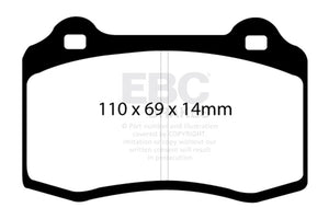 EBC Racing 04-08 Ferrari 430 4.3L SR-11 Sintered Race Front Brake Pads