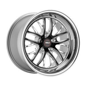 Weld S82 17x8 / 5x120 / 6.3 BS / 3.18 HB - Black Center - Polished Shell - Non-BL Wheel