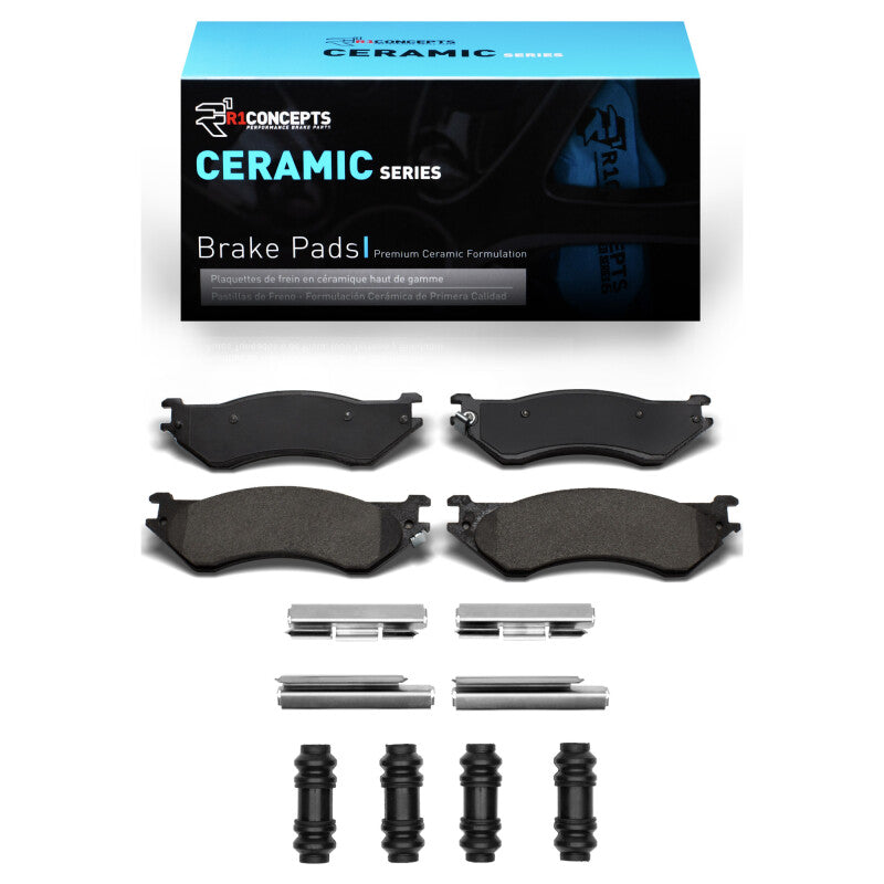 R1 1997-2004 Dodge B1500 Front R1 Ceramic Pads & Hardware Kit