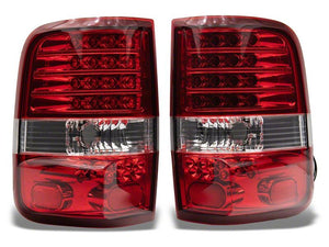 Raxiom 04-08 Ford F-150 Styleside LED Tail Lights- Chrome Housing- Red/Clear Lens