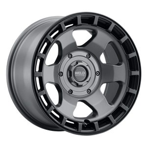 Weld Off-Road Ridge 17x9 - 6x135 / 6x139.7 BP - ET-12 - 106.1mm CB Satin Gunmetal Wheel (Black Ring)
