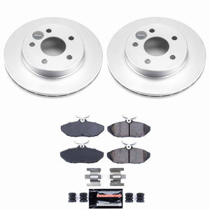 Power Stop 93-97 Ford Thunderbird Rear Z23 Coated Brake Kit