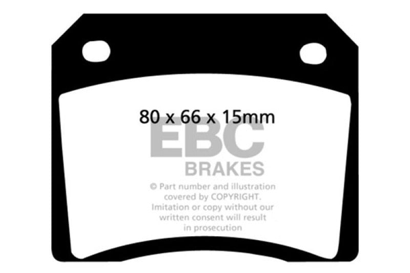 EBC 67-74 Ac 428 7.0 Redstuff Rear Brake Pads