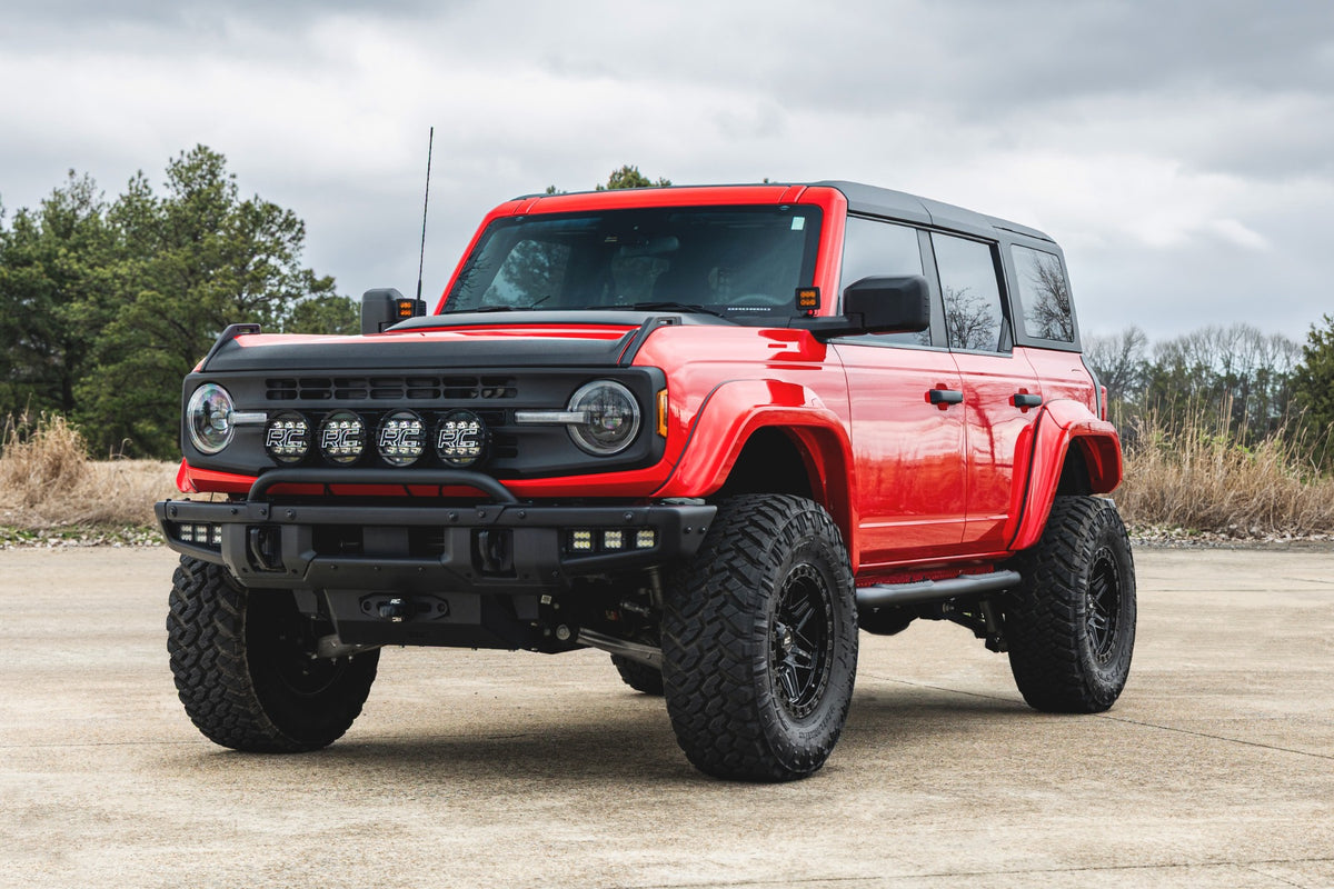 Rough Country Nerf Steps 3-Inch Tube | 4-Door | Ford Bronco 4WD (2021-2026)