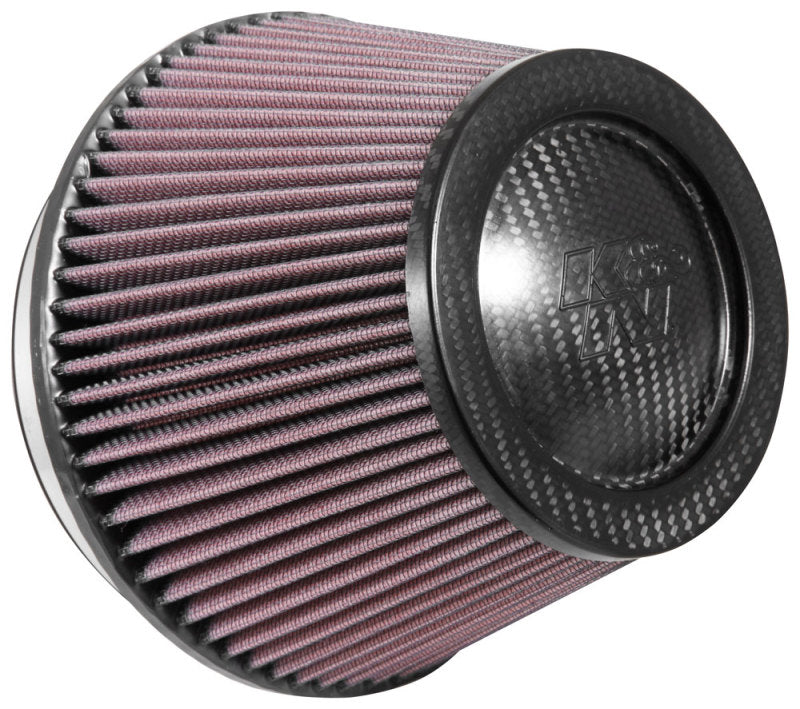 K&N Universal Carbon Fiber Filter 6in Flange / 7-1/2in OD-B / 5-1/8in OD-T / 5in H