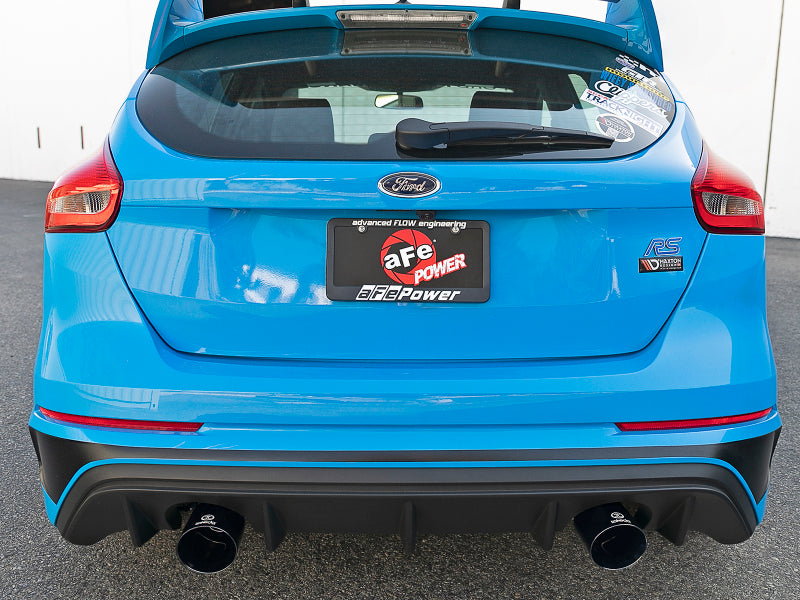 aFe Takeda 3in 304 SS Cat-Back Exhaust System w/ Black Tips 16-18 Ford Focus RS I4-2.3L (t)