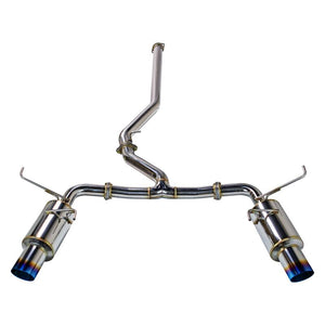 REMARK 2022+ Subaru WRX (VB) Cat-Back Exhaust - Dual R1 Spec Burnt Stainless (Non-Resonated)