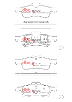 DBA 02-14 Mini Cooper RP Performance Rear Brake Pads