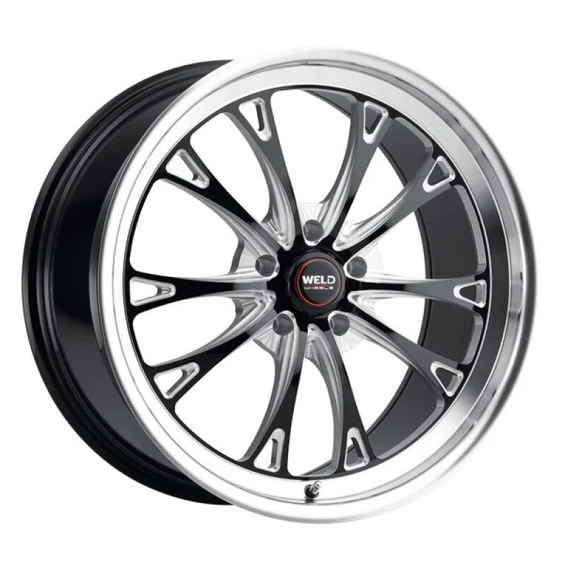 Weld Belmont Beadlock 17x5 / 5x120.65 / ET10 BS2.60 Gloss Black MIL DIA 78.1