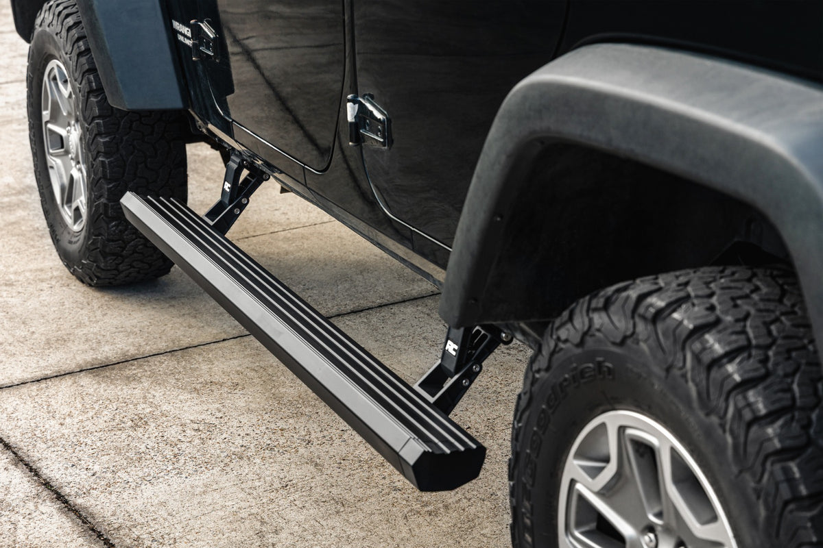 Rough Country Power Running Boards 4 Door | Jeep Wrangler Unlimited 2WD/4WD (2007-2018)