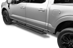 RealTruck 15-26 Ford F150 / 17-26 Ford F250/F350 SD Crew Cab Traxio 5in Nerf Bars - Textured Black