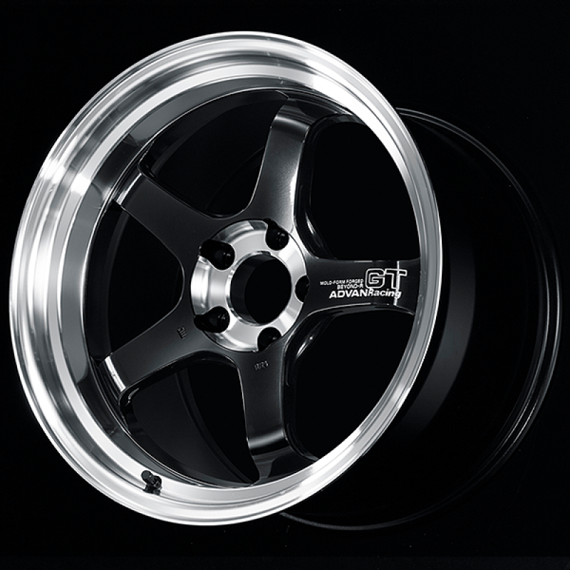 Advan GT Beyond-R 18X11.0 / +30 Off / 5x114.3 BC / 73mm Bore / Diamond Cut and Dark Platinum Black