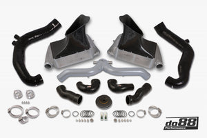do88 10-12 Porsche 911 Turbo/Turbo S (997.2) BigPack Intercooler Kit w/Silver Pipe + Inlets