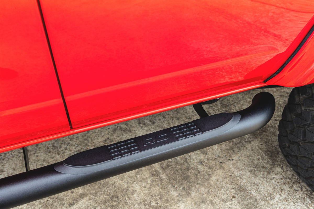Rough Country Nerf Steps 3-Inch Tube | 4-Door | Ford Bronco 4WD (2021-2026)