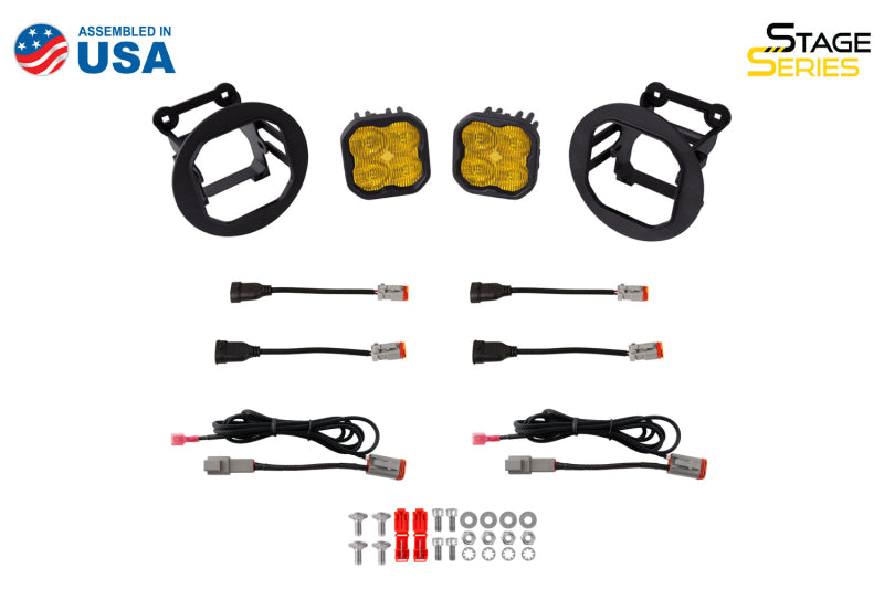 Diode Dynamics SS3 Sport Type OB Kit ABL - Yellow SAE Fog