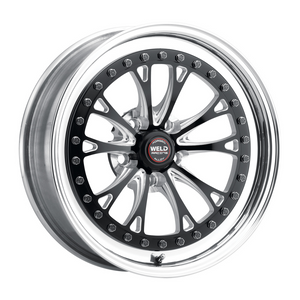 Weld Vitesse 17x8 / 5x4.75 / 5.2 BS / 3.18 HB - Black Center - Polished Shell - Non-BL Wheel