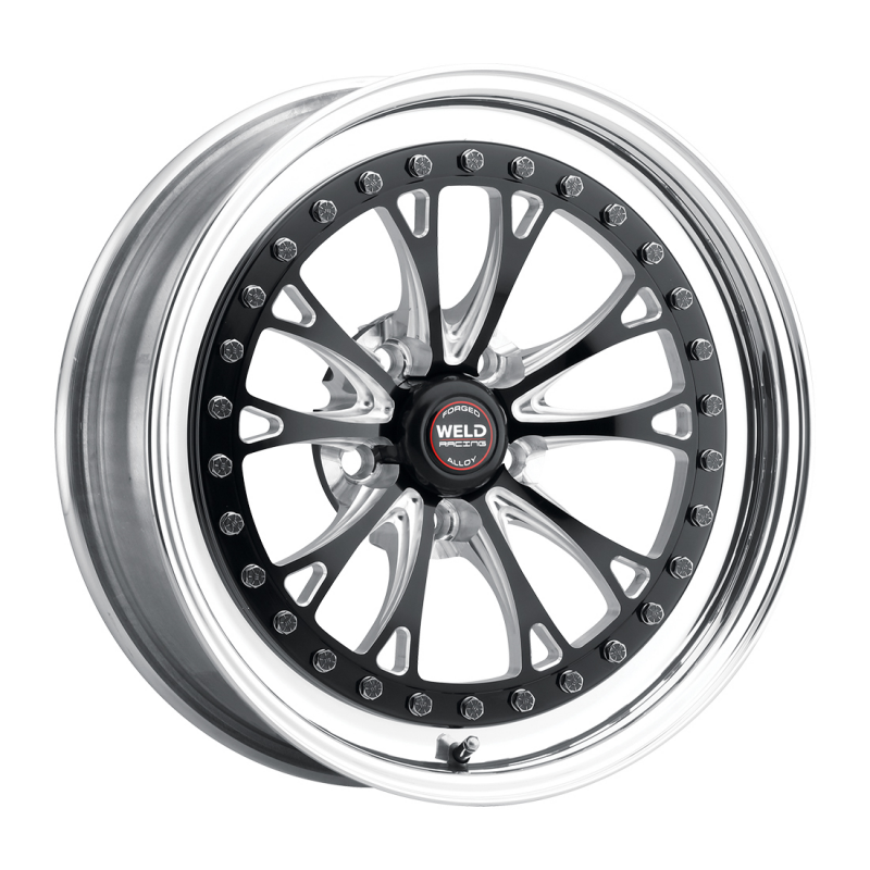 Weld Vitesse 17x8 / 5x120 / 5.2 BS / 3.18 HB - Black Center - Polished Shell - Non-BL Wheel