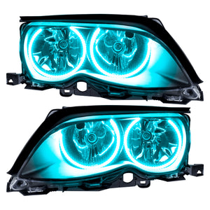 Oracle 02-05 BMW 3 Series SMD HL - Black - ColorSHIFT w/o Controller