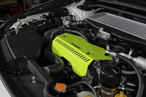 PERRIN 22-26 Subaru WRX Pulley Cover - Neon Yellow (TALL - For Use w/o PERRIN AOS)