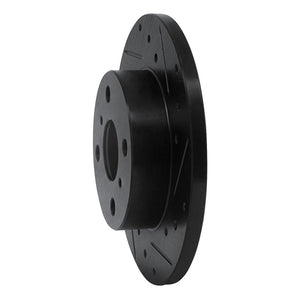 R1 84-88 Chevrolet Nova Front Right Drilled & Slotted Black Brake Rotor