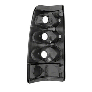 Raxiom 99-02 Chevrolet Silverado 1500 Fleetside Axial Series Tail Lights- Black- Smoked Lens
