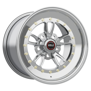 Weld Full Throttle 15x8/5x120/5.5 BS/3.18 HB - Polished Center - Polished Shell - Non-BL Wheel