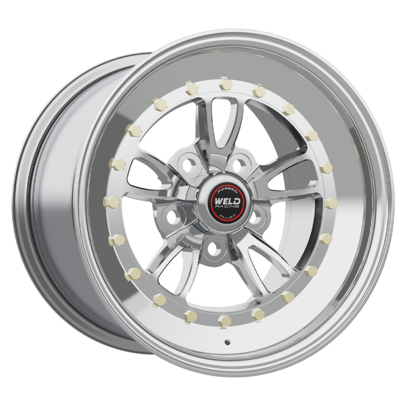 Weld Full Throttle 15x8/5x120/5.5 BS/3.18 HB - Polished Center - Polished Shell - Non-BL Wheel