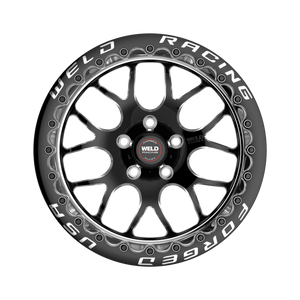 Weld S77 Beadlock 15x12/5x115/6.5 BS/3.18 HB - Black Center - Polished Shell - Black SBL MT Wheel