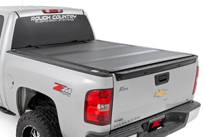 Rough Country Hard Tri-Fold Flip Up Cover | Chevy/GMC 1500 (07-13)