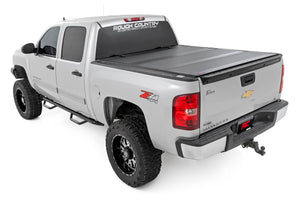 Rough Country Hard Tri-Fold Flip Up Cover | Chevy/GMC 1500 (07-13)