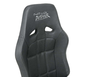 NRG Defender Seat Steel Frame Suspension - Brown w/ Gray Trim w/ Defender Logo - w/ Side Bracket