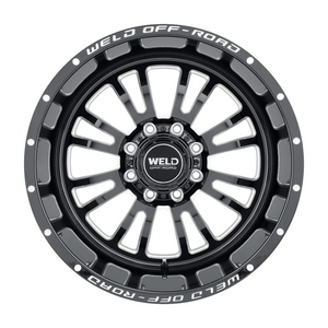 Weld Slingblade 20x12 / 8x180 / 4.75 BS / 124.3 HB - Gloss Black Milled - Non-BL Wheel