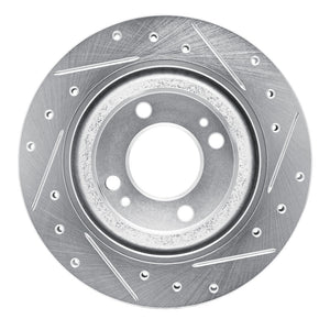 R1 16-25 Dodge Attitude (Mexico) Front Left Drilled & Slotted Silver Brake Rotor