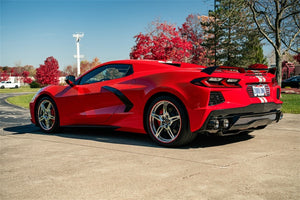 Corsa 2020-2025 Chevrolet Corvette C8 RWD 3in Delete 4 Valve Cat-Back w/NPP w/4.5in CF Polished Tips
