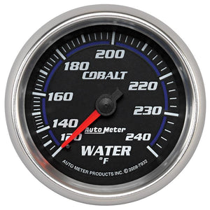 Autometer Cobalt 66mm 120-240 Degree F Mechanical Water Temperature Gauge