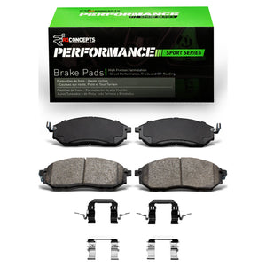 R1 02-20 Infiniti M35 Front Performance Sport Brake Pads & Hardware Kit
