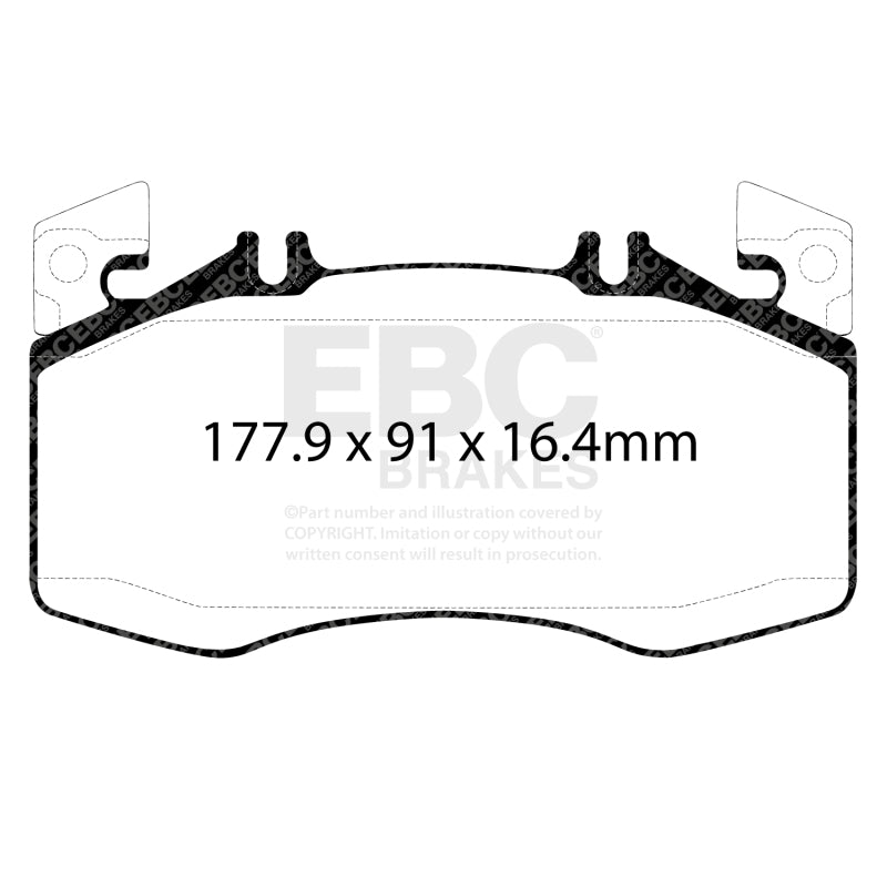 EBC 2020+ Mercedes-Benz CLA45 AMG 2.0T (C118) Yellowstuff Front Brake Pads