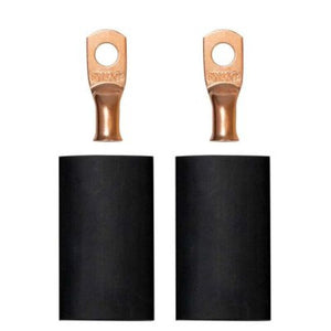 Moroso 1/4in Dia Stud 8 GA Wire Crimp/Solder Battery Cable Terminal Kit (2 Pack)
